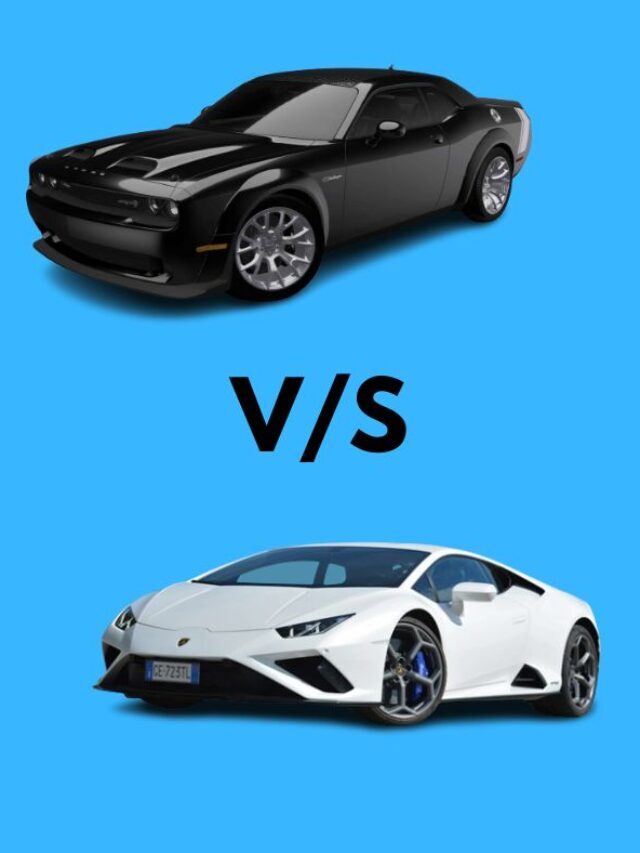 Lamborghini Huracan Sterrato vs Dodge Challenger Black Ghost